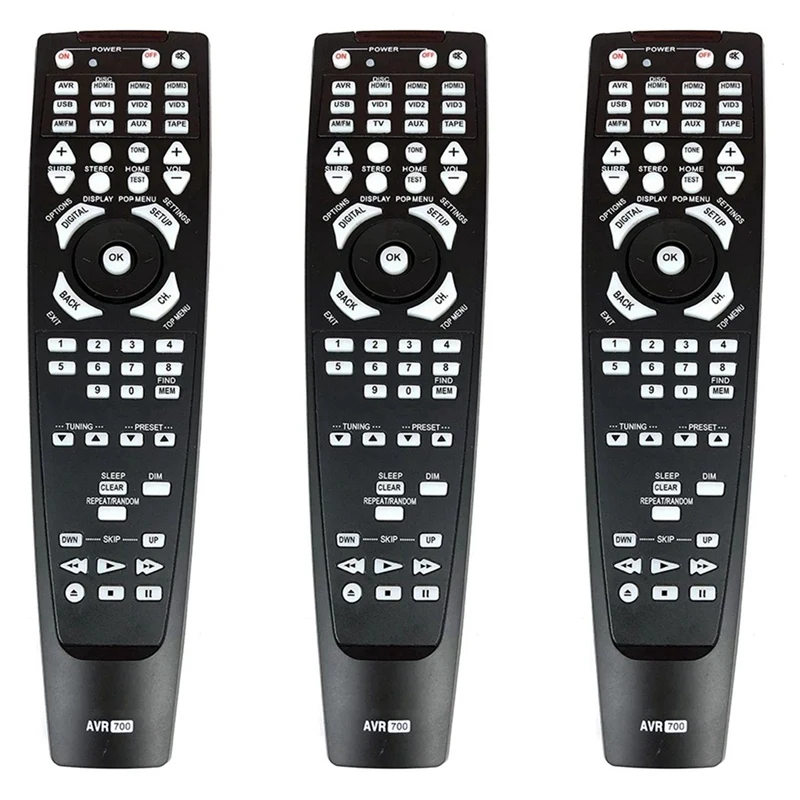 

3X New AVR-700 For /Kardon AVR700 Audio Receiver Remote Control For AVR70, AVR70C CARTAV1600120