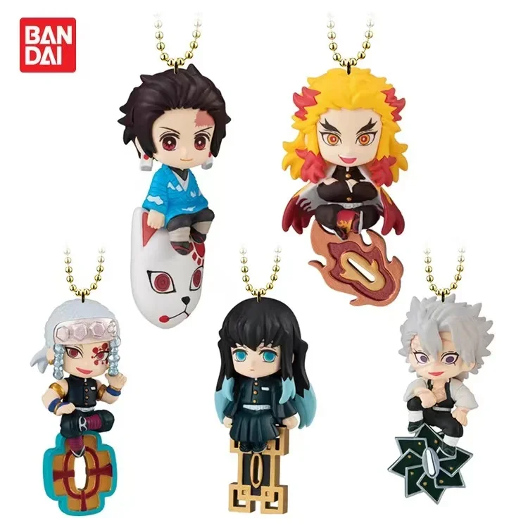 Genuine Anime Periferiche Action Figure Demon Slayer Blade Tanjiro Xiazhu Sound Column Wind Column Modello Versione Q