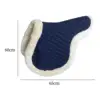 Quilted Saddle Pad Horse Riding Pads Equestrian Gear Thick Breathable Practical Sponge Lining Comfortable Dressage Saddle Pad 6