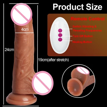 Dildo Realistic Electric Sex Toys For Women 10 Speeds Thrusting Swing Silicone Suction Cup Vibrating Dildo Adult Sex Products 6