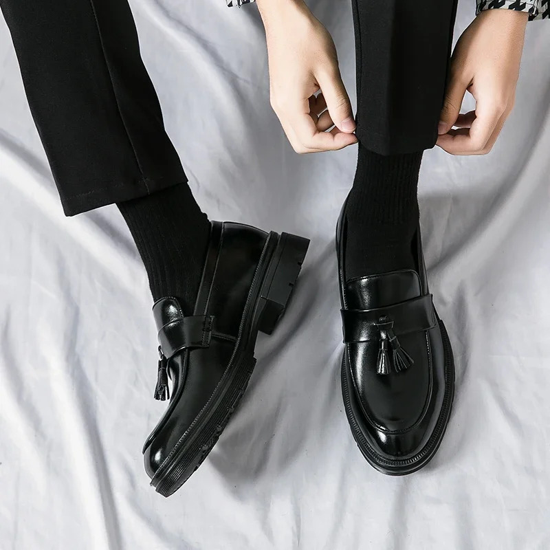 Casual Leather Shoes Men Plus Size 46 Moccasins Loafers Flats Driving