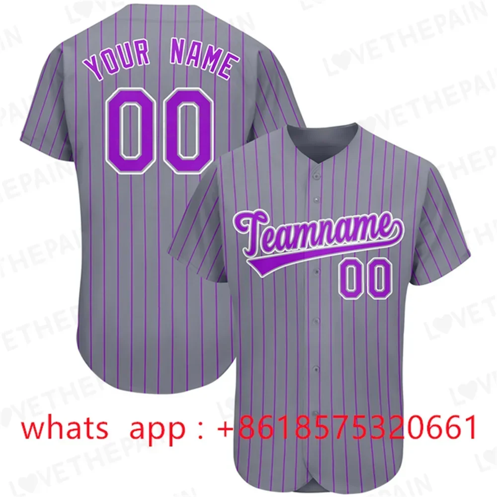 Gradient Baseball Jerseys Split Baseball Jersey Button Down Shirt Sports Personalized Printed Name Number For custom