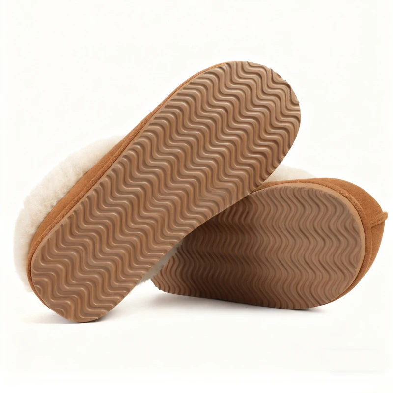 Shevalues Winter-Plüschfutter-Hausschuhe für Damen, rutschfeste Hausschuhe mit flachem Boden, flauschige, warme, gemütliche Outdoor-Damen-Baumwollschuhe – Detail 17