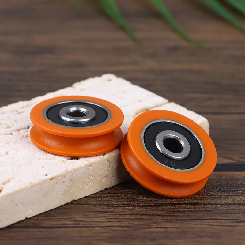 1Pc U Shaped Groove Wheel Bearing Pulley Rolling Wheel Concave Guide Wheel For Mechanical Pulley Accessories  6*29*8mm 5