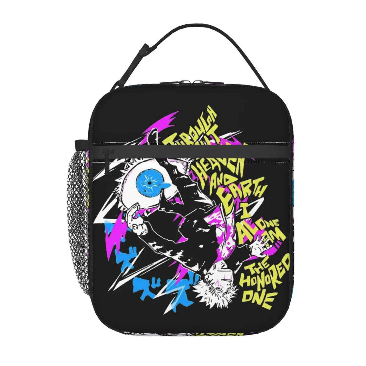 Jujutsu Kaisen Gojo Satoru Insulated Lunch Bags Leakproof Meal Container Thermal Bag Lunch Box Tote Office Outdoor Bento Pouch