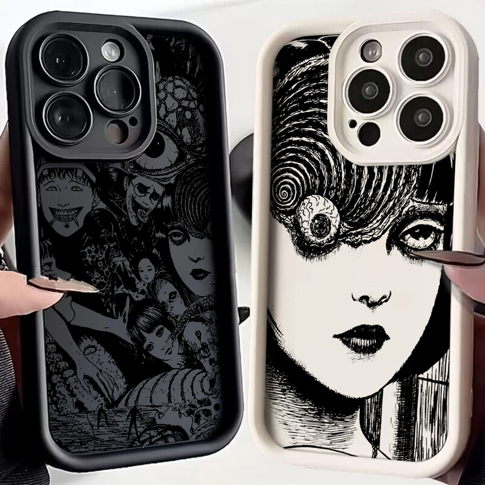 Luxury Junji Ito Horror Art Phone Case