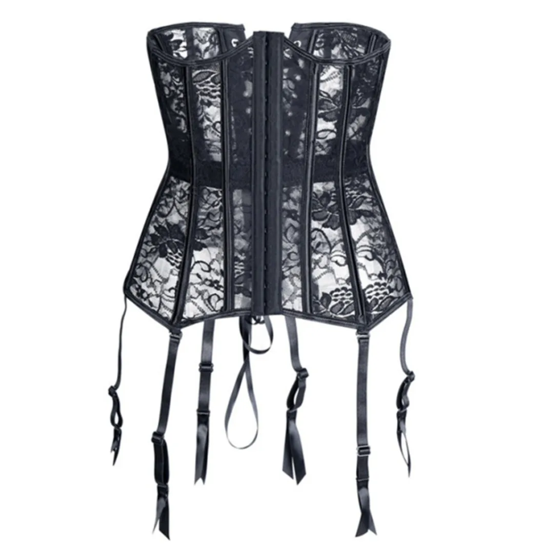 Sexy Underbust Lingerie Corsets With Suspenders Plus Size Breathable Waist Control Slimming Corset & Bustiers for Women