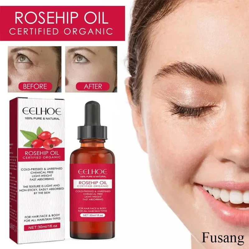 Quickly Firming Anti Aging Serum Supple Hair Care Massage Essential Oil Natural Organic Rosehip Oil Face Anti-wrinkle Essence