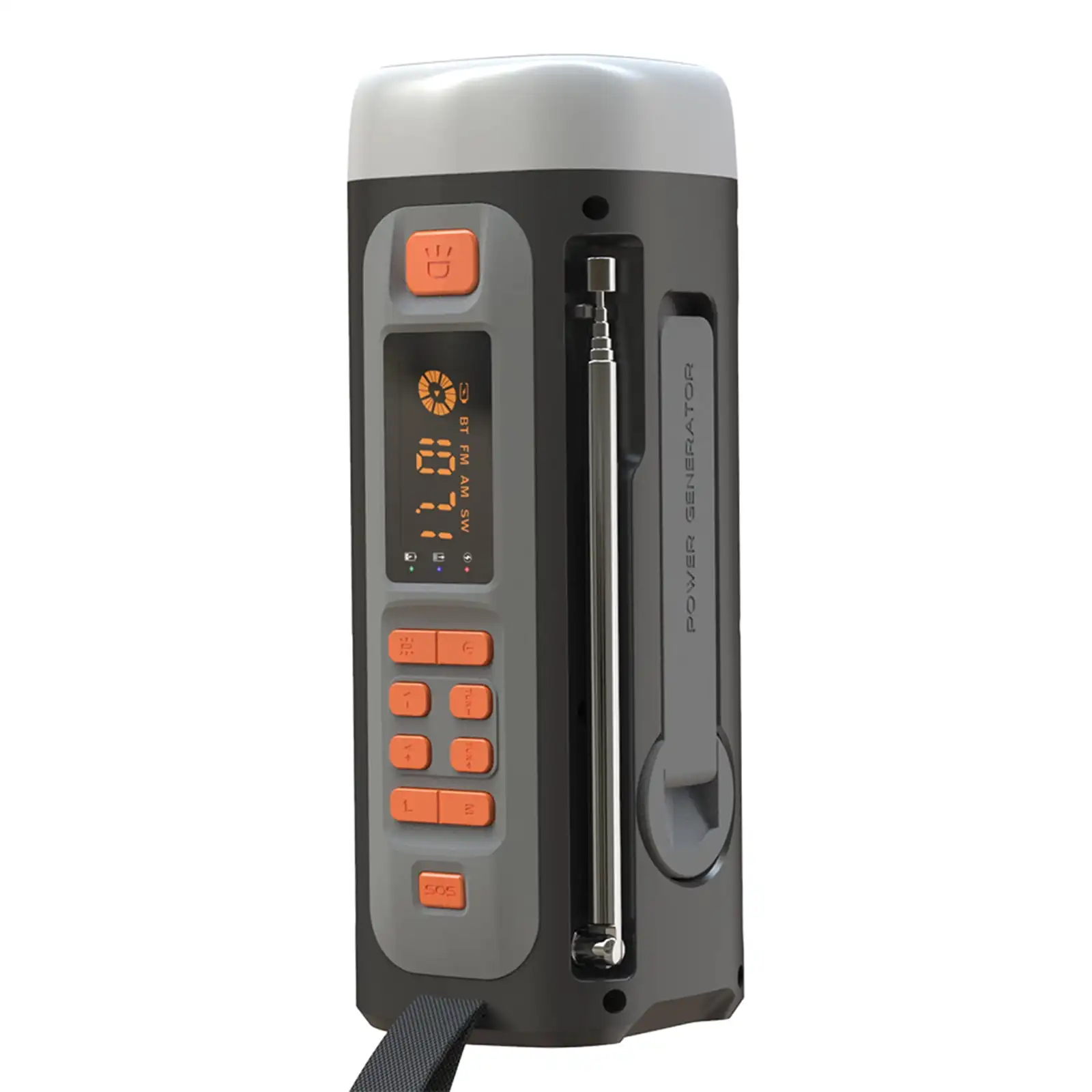 Lanterne De Camping Solaire LED Avec Manivelle Mélange USB-C