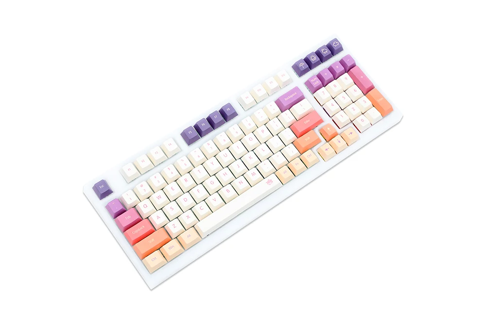 Gks Nublado Cherry Profile Dye Sub Keycap Conjunto Grosso Pbt para Teclado Gh60 Poker 87 Tkl 104 Ansi Xd64 Bm60 Xd68 Xd84 Bm87 Bm65 - Imagem 4