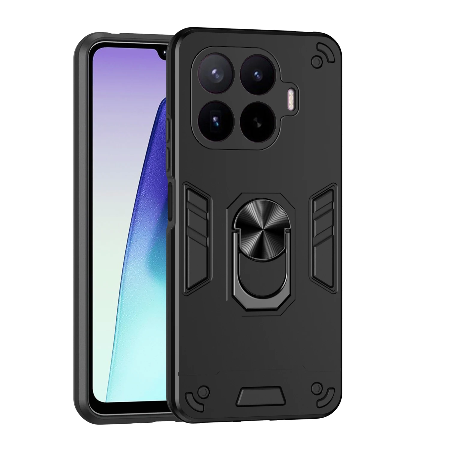 Military Armor Shockproof Protective Phone Case with Ring Stand Holder