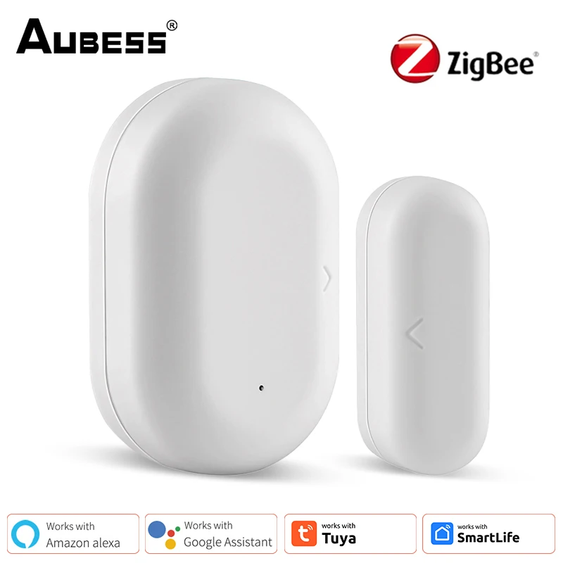 

Tuya Smart Door Sensor Window Open / Closed Remote Detector Notificati Security Alarm System Works With Alexa Home