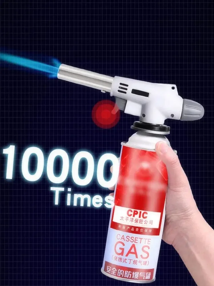 Torch Cooking AutoIgnition Butane Gas Welding-Burner Welding Gas Burner Flame Torch Flame Gun Blow for BBQ Camping Cooking butane gas burner