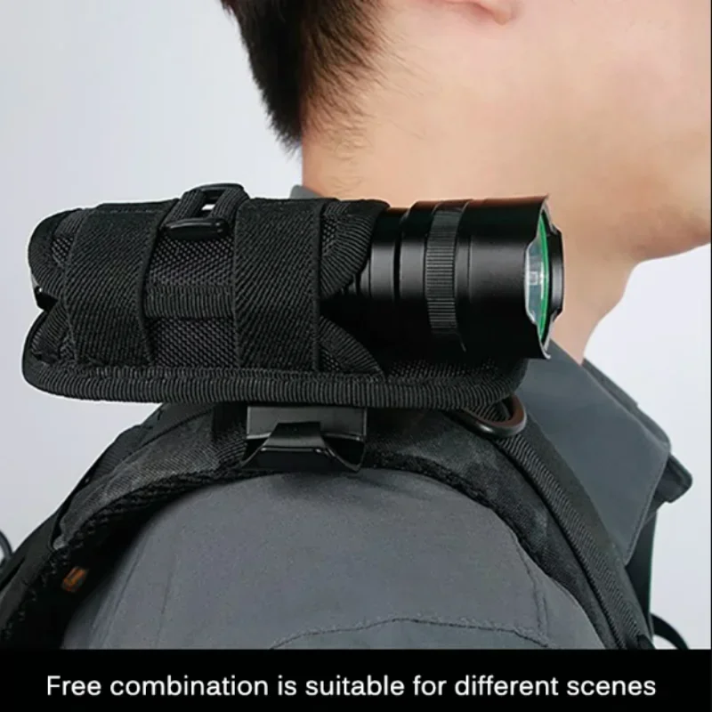 Flashlight Pouch Flashlight Bag Flashlight Pouch Belt Torch Bag Durable Hunting Lighting Accessory Survival Kits 360 Degree Holster Rotary Torch Case