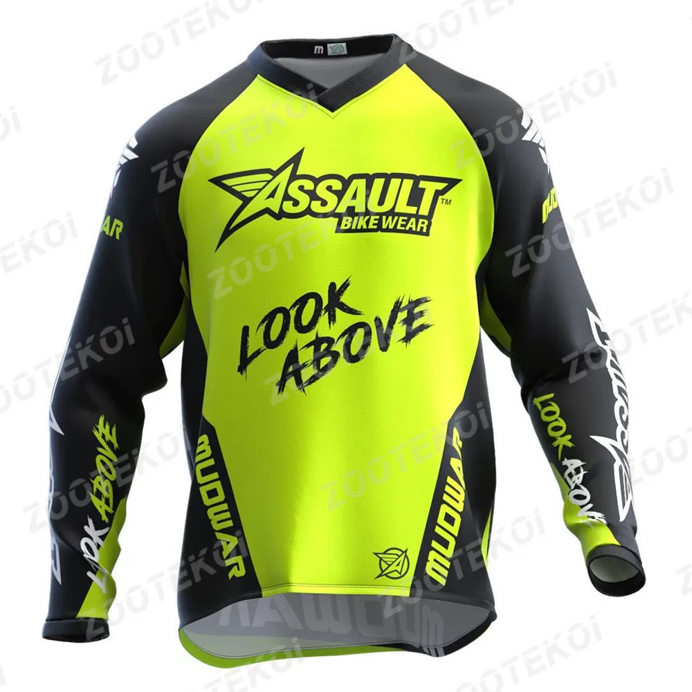 Maglia A Maniche Lunghe Da MTB E Downhill – Traspirante In Poliestere Per Enduro E Motocross