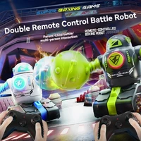 RC Robot Battle Boxing Robot 2.4G Remote Control Robot Light Sound Effects Humanoid Fighting Robot with Two Control Toys for Boy 1