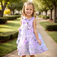 Robe d'été bohème à fleurs pour filles, robes de plage en mousseline de soie, vêtements floraux pour adolescentes de 6 8 10 12 14 ans 6