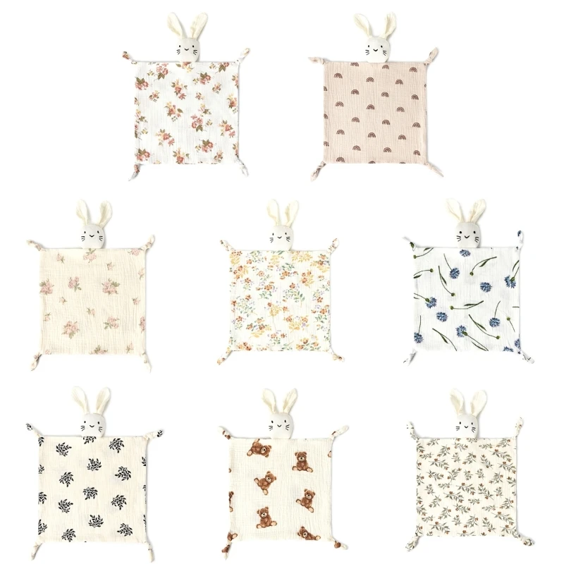 

Cotton Blanket Kids Sleep Toy Appease Towel Bibs Rabbit Snuggle Toy