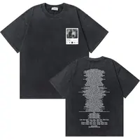 Washed Vintage Rapper Kendrick Lamar Good Kid Money Trees T-shirts Men Hip Hop Retro Oversized Tshirt Male Fashion Trend T Shirt 2