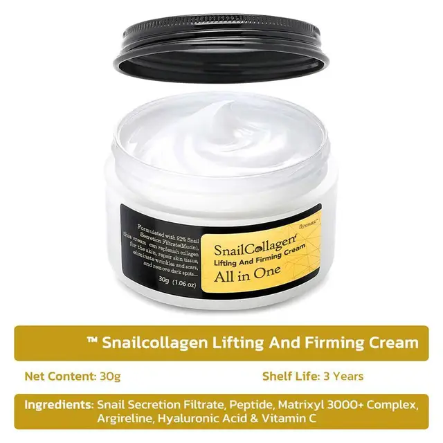 1 set/1pcs Snail Collagen Face Cream/Repair Essence Moisturizing Lifting Smoothing Nourishing Cream Korean Cosmetics Skin Care 3