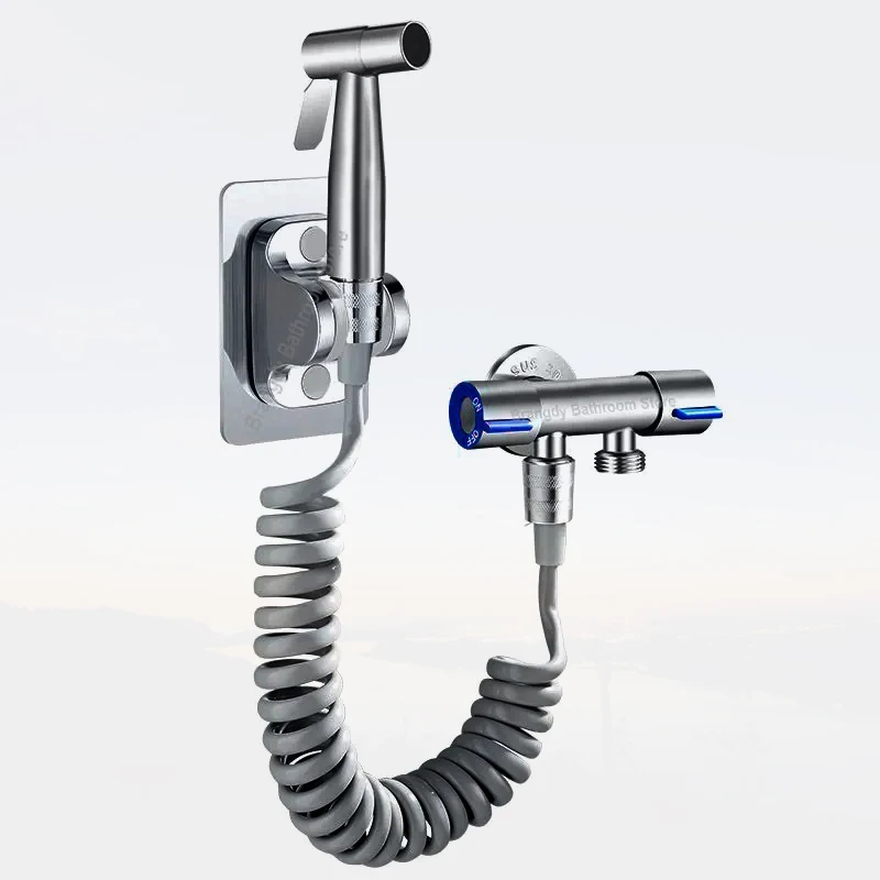 

304 Stainless Steel Handheld Toilet Bidet Faucet Bidet Sprayer Gun Portable Toilet Shower Sprayer Bathroom Sprayer Self Cleaning