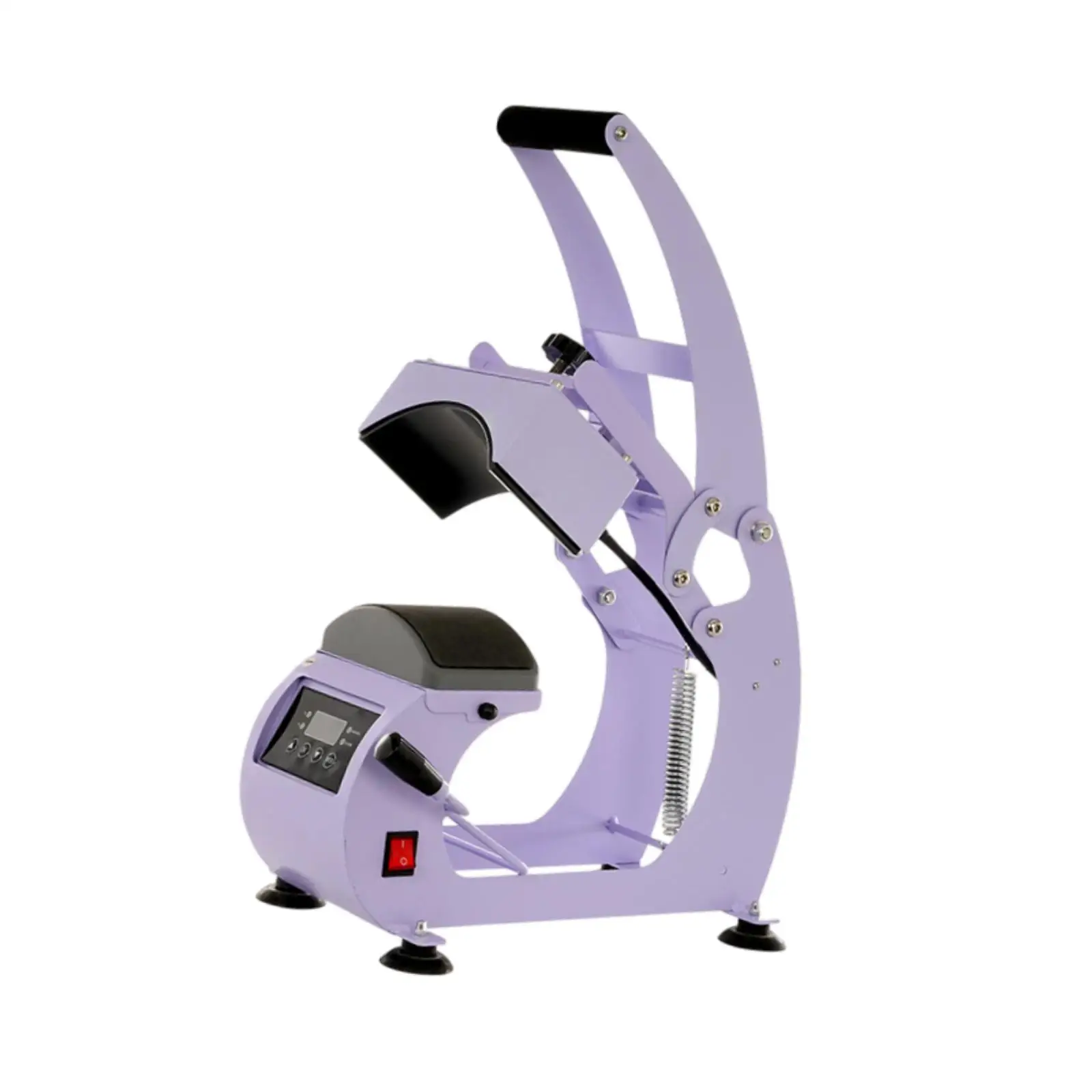 Cap Heat Press Machine Stable Performance 550W with 2Pcs Interchangeable Platens Resuable Hat Heat Press with Cap Stretcher