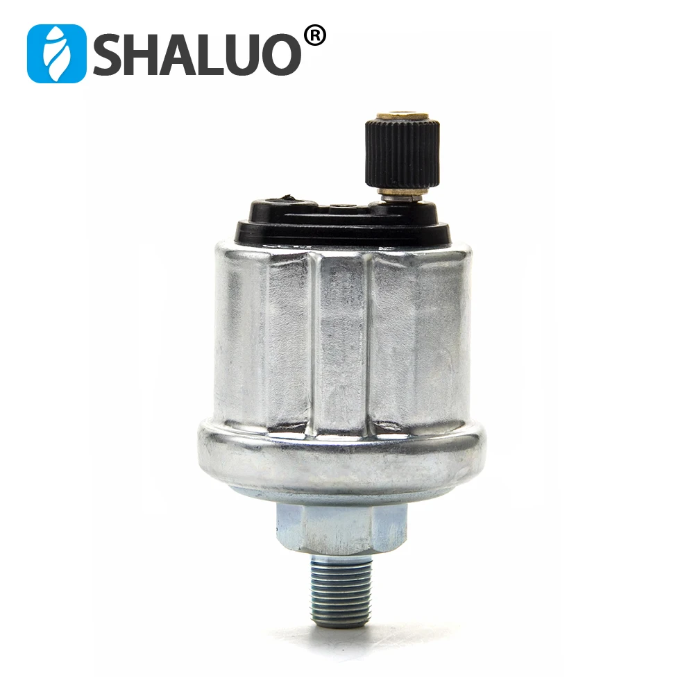 0-10Bars 1/8NPT Diesel Engine VDO Oil Pressure Sensor Stainless Crew Plug Alarm Matching Oil Pressure Gauge Generator Parts
