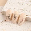 Heallor Graffiti Strips Nail Stickers for Women Nail Art Decorations Rose Gold Abstract Line Spring 3D Slider for Manicure Polis 5