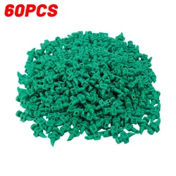 Adjustable Degree Garden Lawn Water Spray & Irrigation System for Greenhouses and Flower Beds (Green - 60pcs)