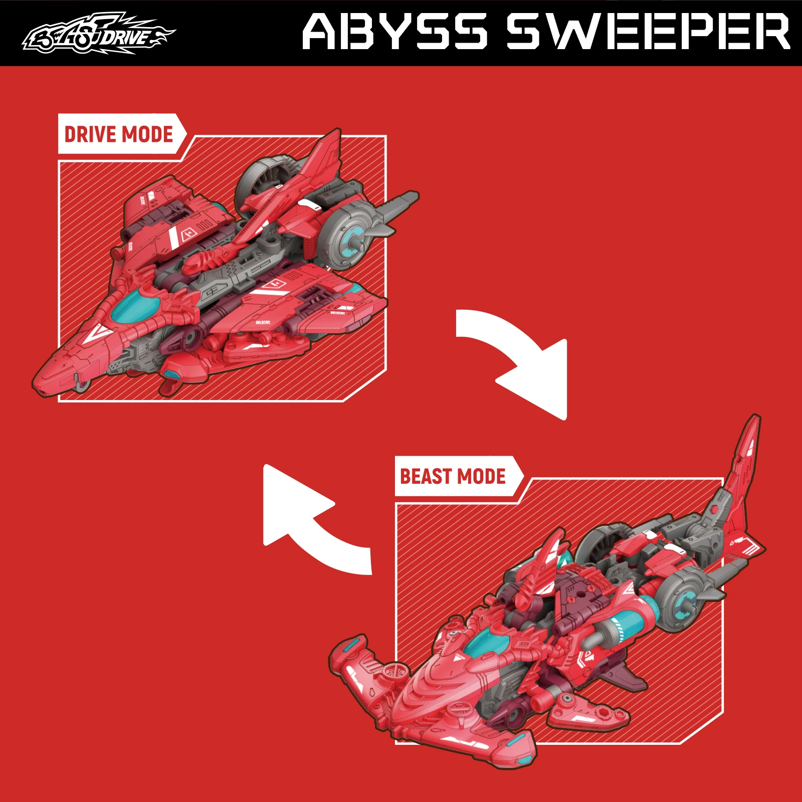 52TOYS BEASTDRIVE ABYSS SWEEPER, Deformation Robot