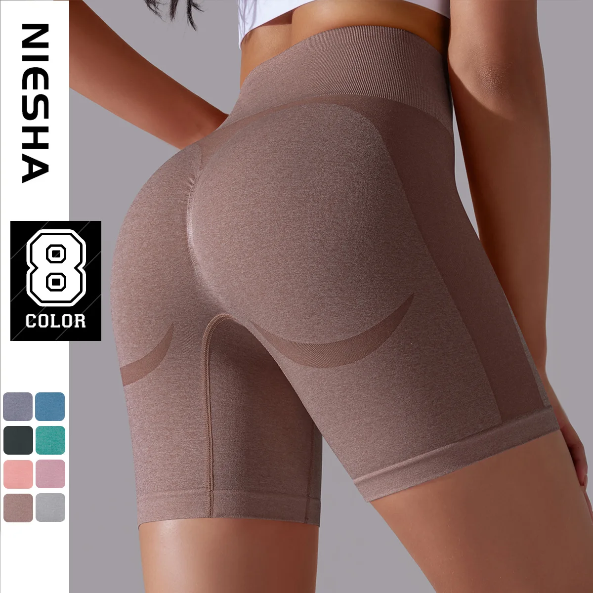 

Women Yoga Shorts High Waist Workout Shorts Fitness Yoga Lift Butt Fitness Ladies Yoga Gym Running Short Pants Sportswear