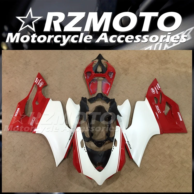 

Комплект обтекателей для мотоцикла DUCATI Panigale 899 1199 2012 2013 2014 комплект кузова высокого качества ABS инъекция Новый красный белый