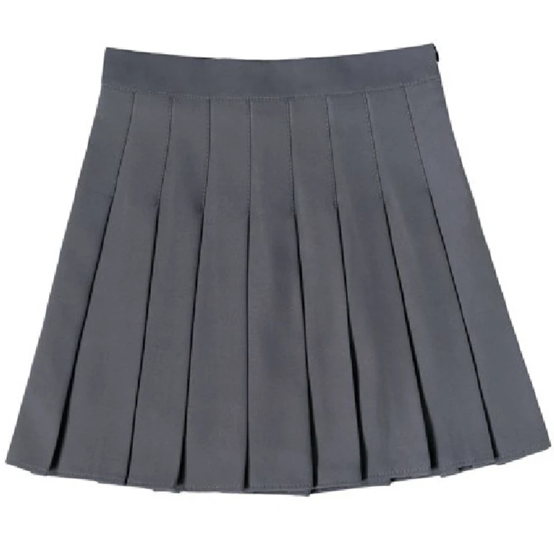 Bestseller Sommer Damen Klassische Plissierte Röcke Mädchen Einfarbige Dünne JK-Röcke Damen Koreanische Mode Hochgeschnittene A-Linien-Röcke – Detail 24