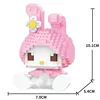 Sanrio Anime Hello Kitty My Melody Cinnamoroll Pompompurin Kuromi Friends Building Blocks Bricks Girl Children Kid Toy Gift Set 3
