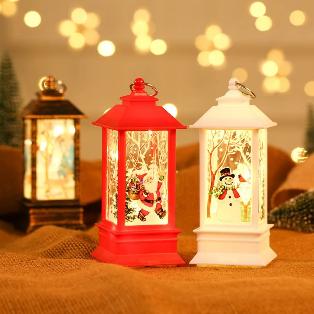 

Christmas Lamp Luminous Toys Santa Snowman Protable Lantern Hanging Ornaments Christmas Party Decoration Children's Xmas Gifts