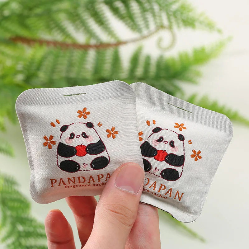2PCS Panda Aromatherapy Sachet Fresh Odor Removal Car Bedroom Wardrobe Fragrance Lasting Fragrance Pendant