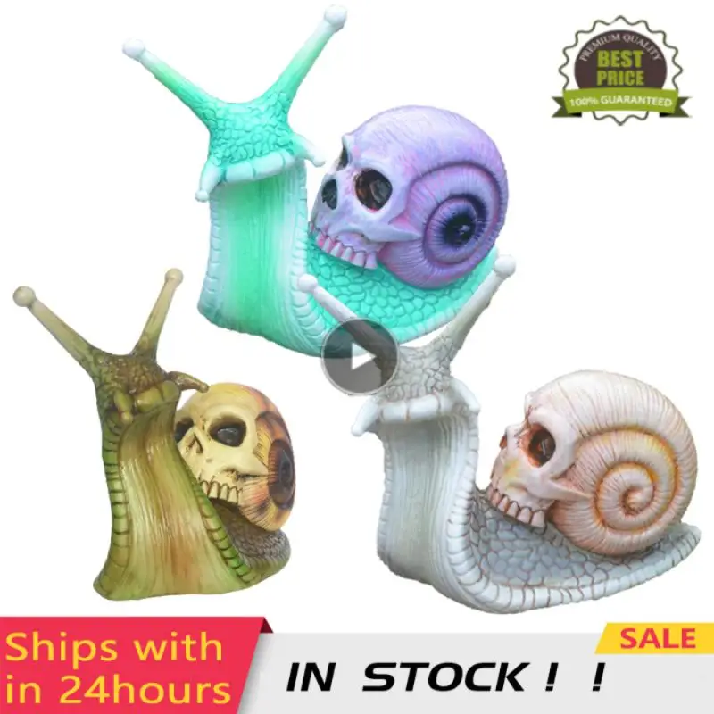 Tanie Alien ślimak czaszka rzeźba Model Halloween dekompresja zabawka gotycka dekoracja sklep