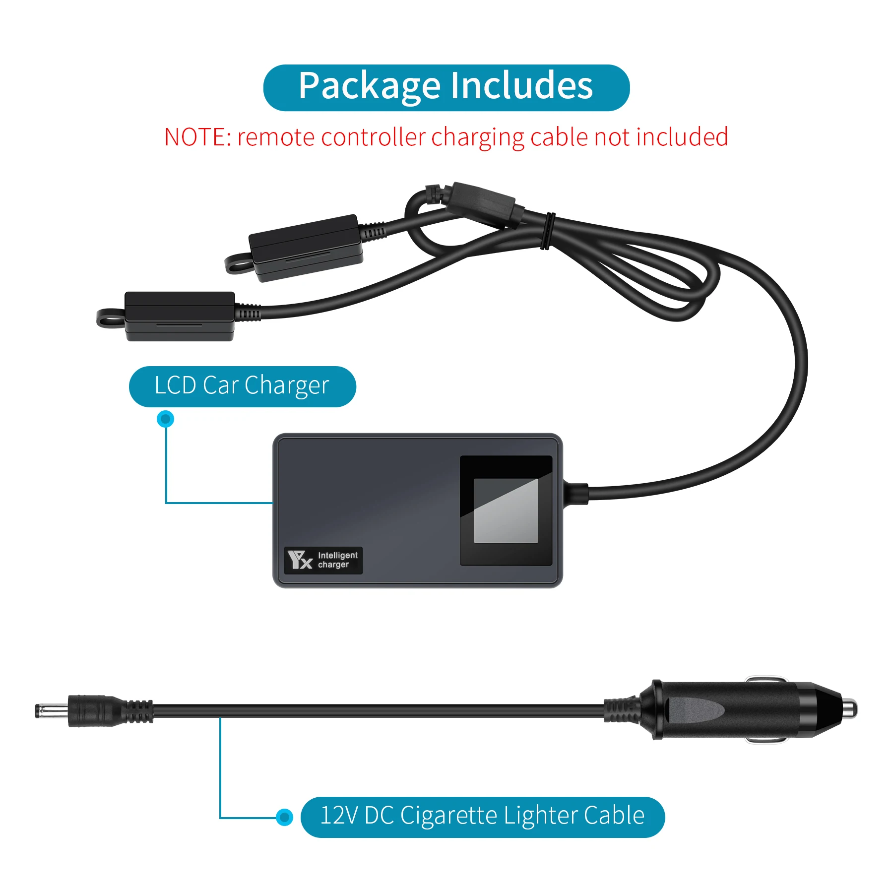 Drone Battery Charger Digital display car charger for DJI Mavic Air 2 /Air 2S Battery Remote Control Vehicle Charger Portable Intelligent Charging Hub