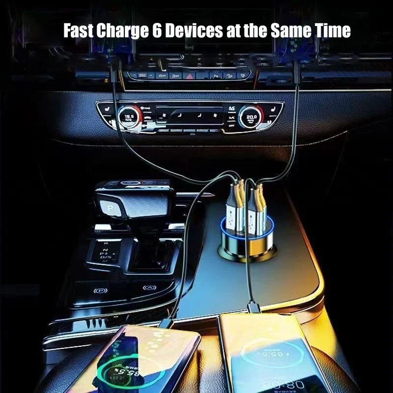 6-in-1 USB-C Car Charger 3