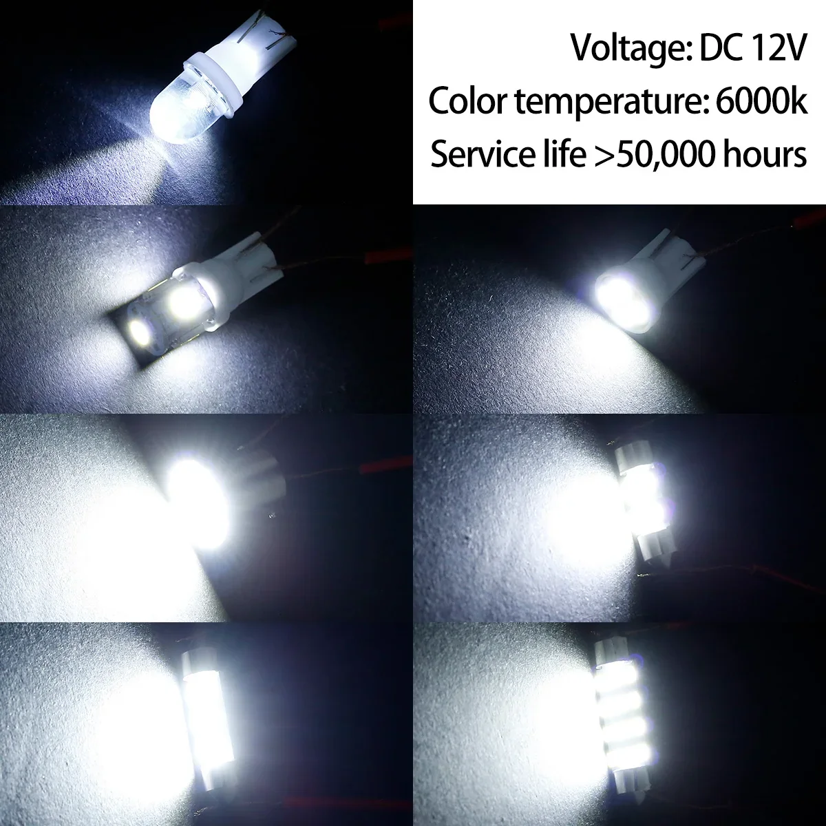 SMD LED ü ,  ,  ȭƮ, T10, 6000K, 42PCs