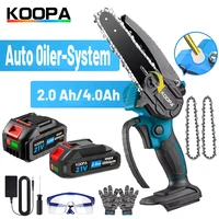 Koopa Tool Mini cordless electric chain saw 6 inches, with automatic refueling system for medium log/tree cutting 1