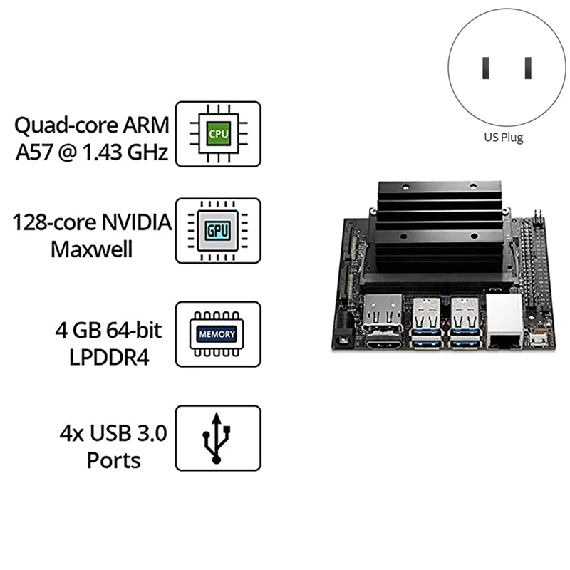 Jetson Nano 4G  ŰƮ, ǰ  ǻ AI ΰ    + IMX219 ī޶ 