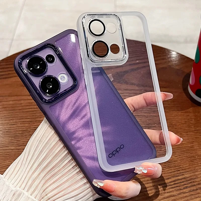 Enhanced Camera Protection Soft Silicone Translucent Shockproof Phone Case with Lens Film
