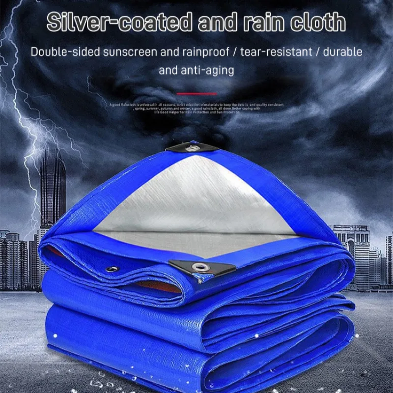 Outdoor thickened tarpaulin Plastic cloth sunshade rainproof cloth sunscreen canvas awning