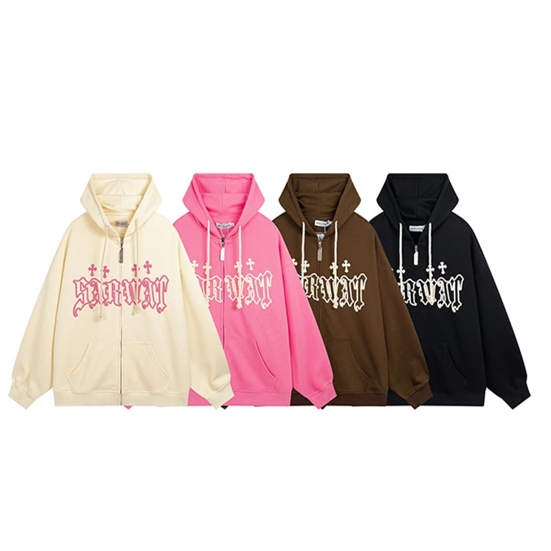 loose zip up hoodie