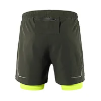 ARSUXEO Men's Running Shorts 2 In 1 Summer Gym Workout Training Outdoor Sports Jogging Quick Dry Running Short Breathable B192 2