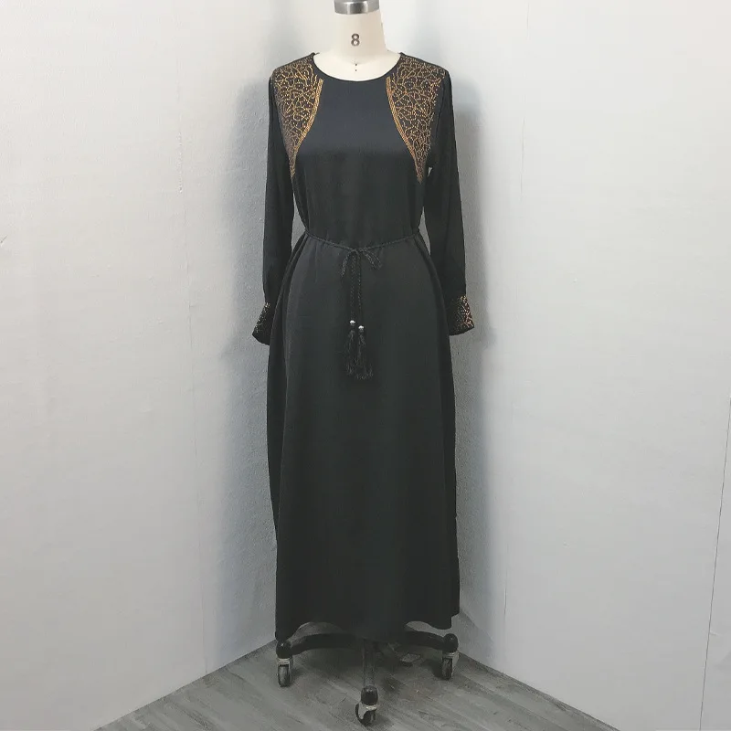 Eid Muslim Long Dress Women 2023 Black Abaya Dresses Ramadan Islam Robe Morocco Caftan Kaftan Elegant Vestidos Dubai Clothing