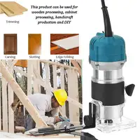 4000W Wood Electric Trimmer 45000r/min Woodworking Wood Milling Electric Hand Trimmer Wood Laminator Router Edge Joiners Set 2