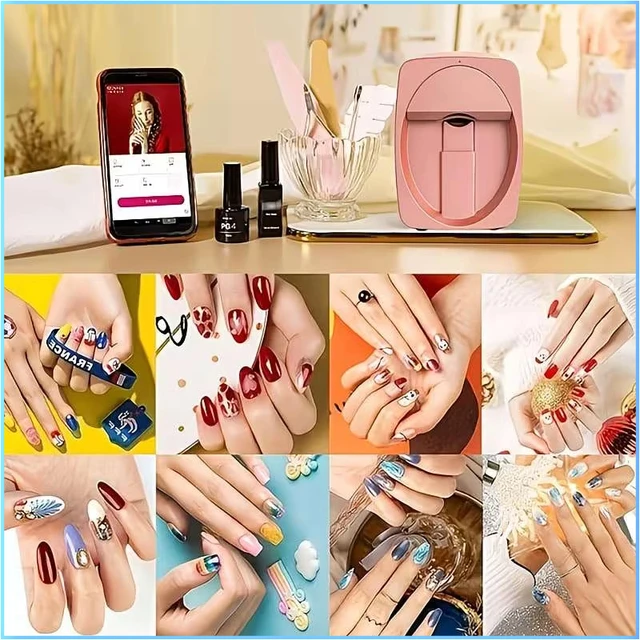 Portable 3D Nail Art Printer