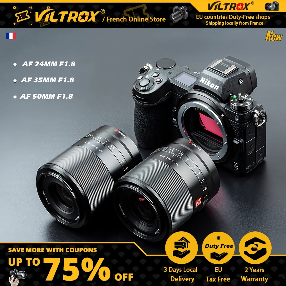 Viltrox 24Mm 35Mm F1.8 Messa A Fuoco Automatica Obiettivo Full Frame Obiettivo Grandangolare Prime Apertura Grande Per Obiettivo Nikon Attacco Z Obiet